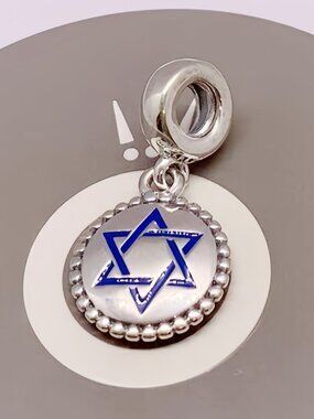 Pandora Star of David Charm Dangle Pendant S925 Sterling Silver Jewelry